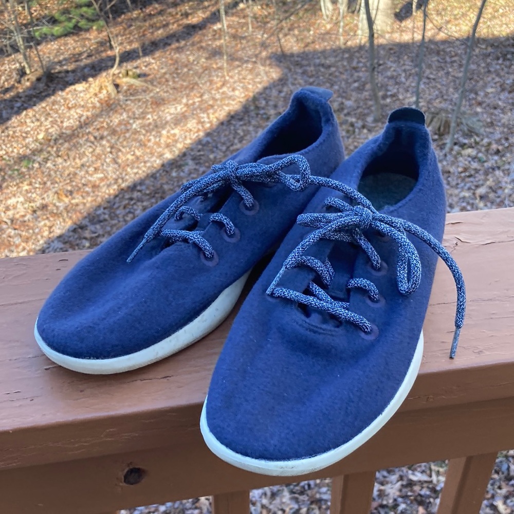 Allbirds blue wool sneakers